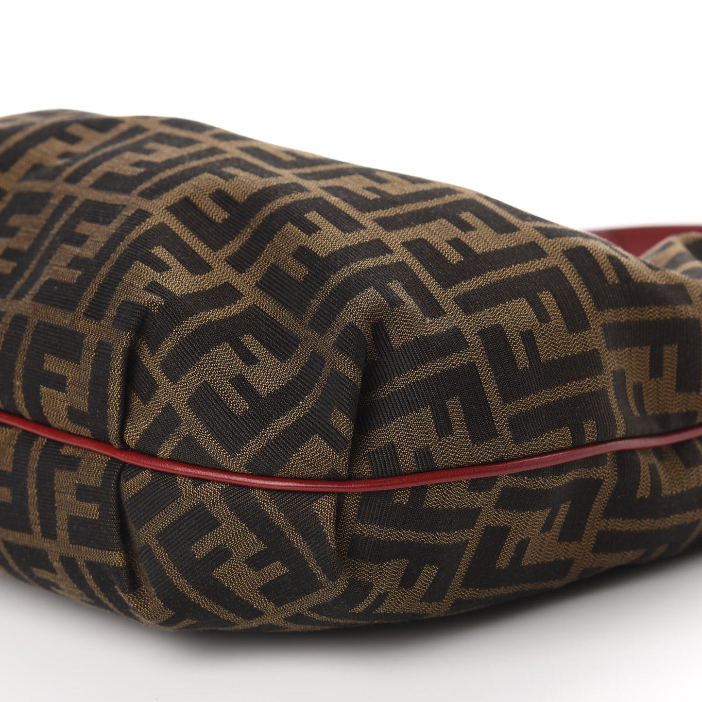 Zucca Cuoio Lucido Small Chef Hobo Tobacco Rosso Scuro