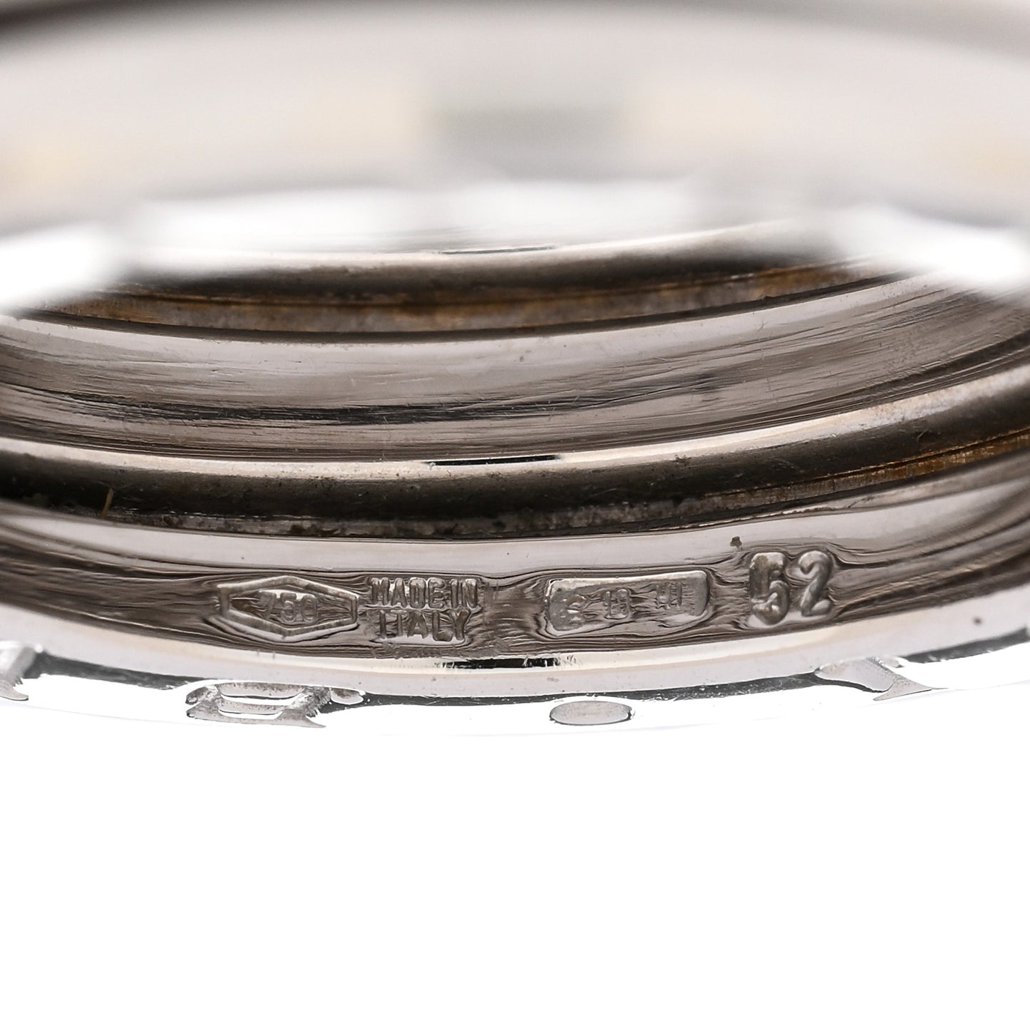 18K White Gold B.Zero1 Three-Band Ring 52 6