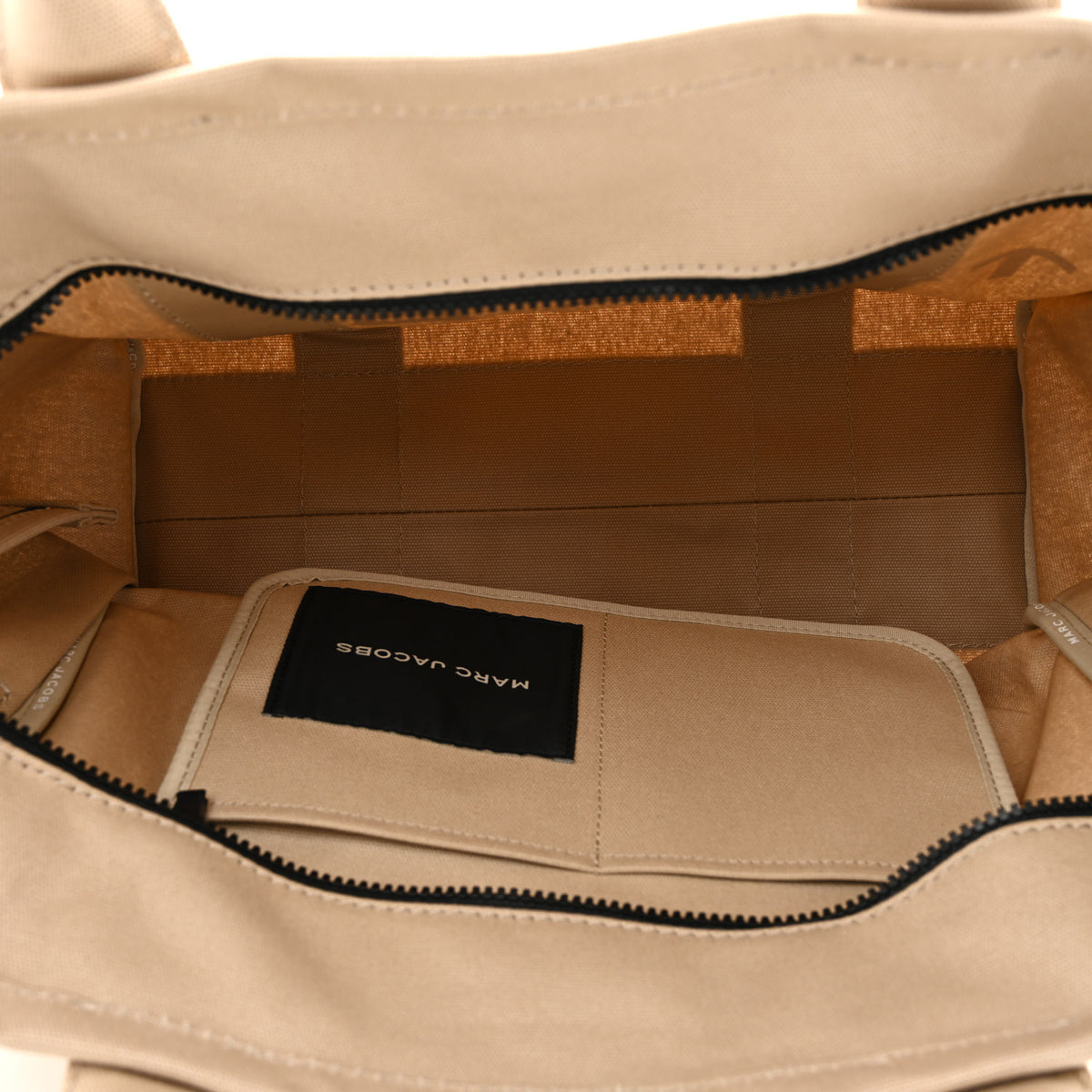 Marc Jacobs Cotton Canvas Large The Tote Bag Beige 6 of 12