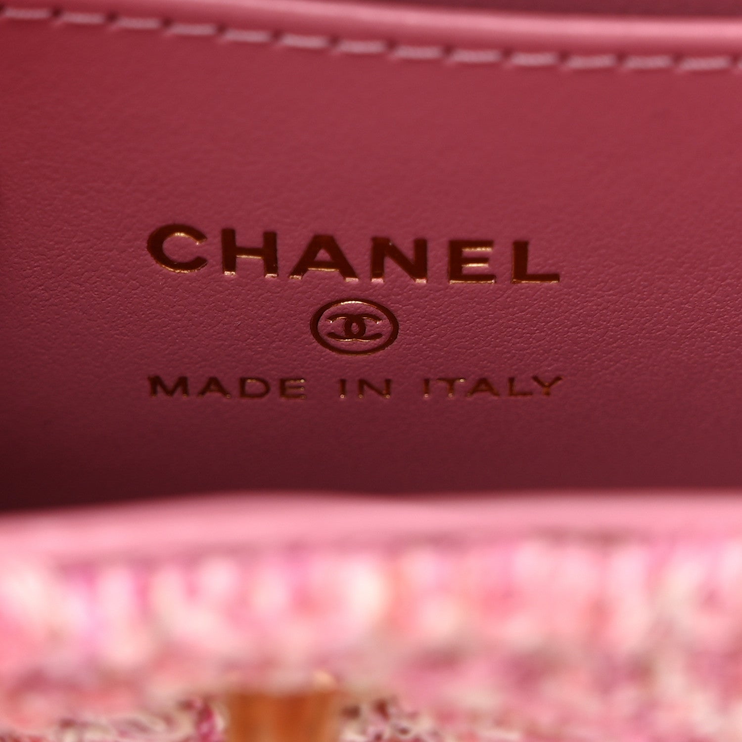 Chanel Tweed Quilted Mini Nano Kelly Shopper Pink 6 of 10