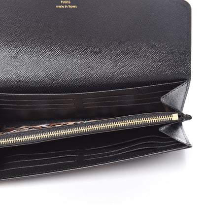 Louis Vuitton Monogram Giant Jungle Sarah Wallet Black 5 of 8