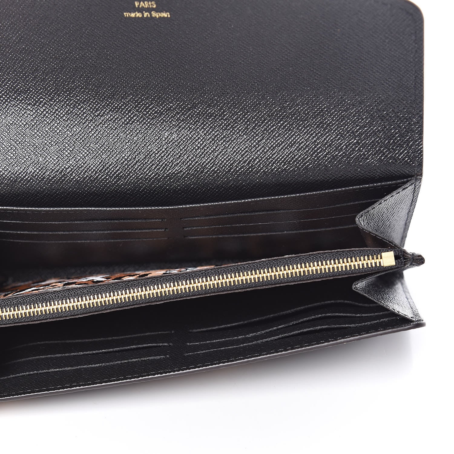 Louis Vuitton Monogram Giant Jungle Sarah Wallet Black 5 of 8