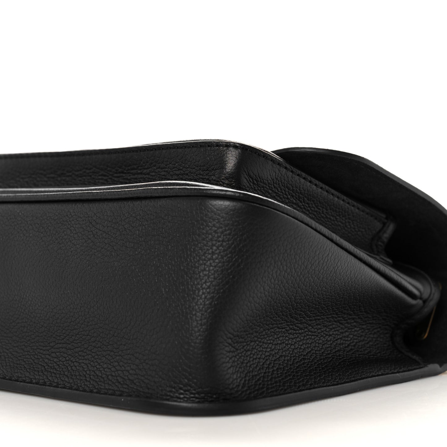 Grained Calfskin Lockme Chain Bag PM Black