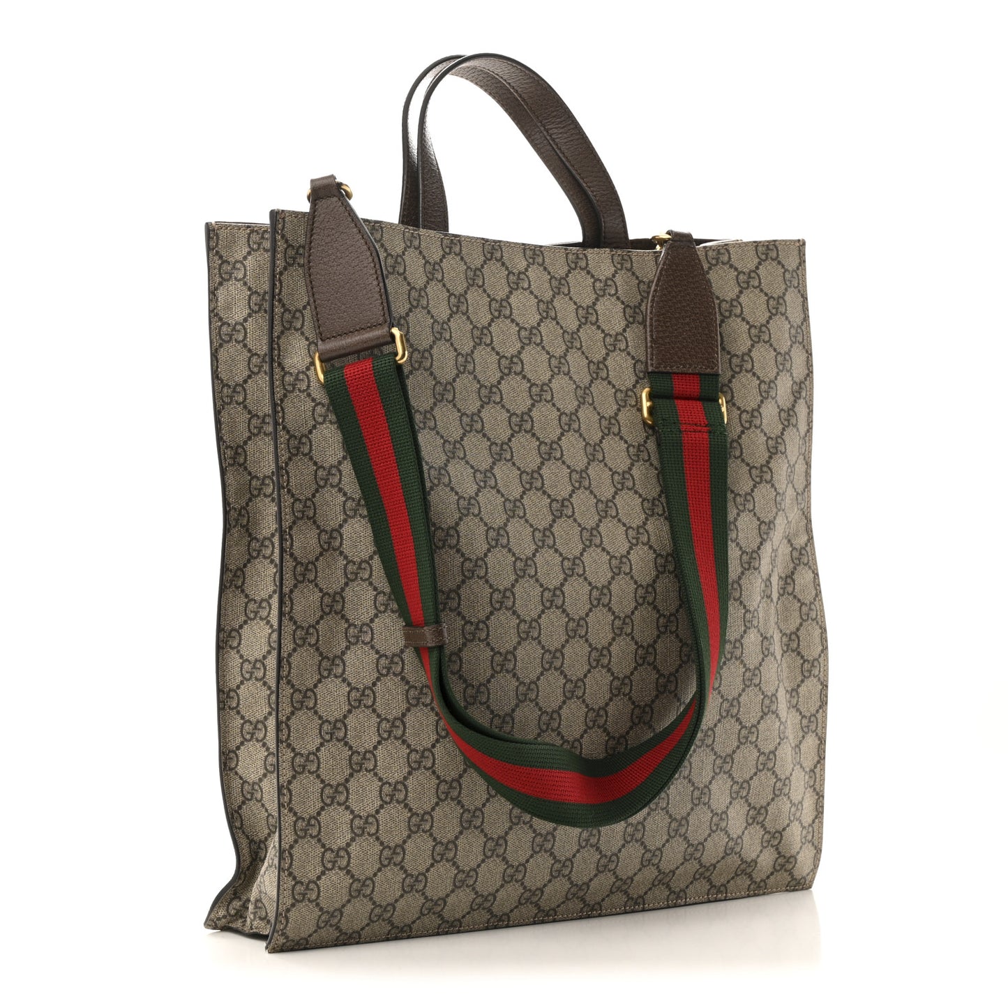 Soft GG Supreme Monogram Courrier Vertical Tote Beige New Acero