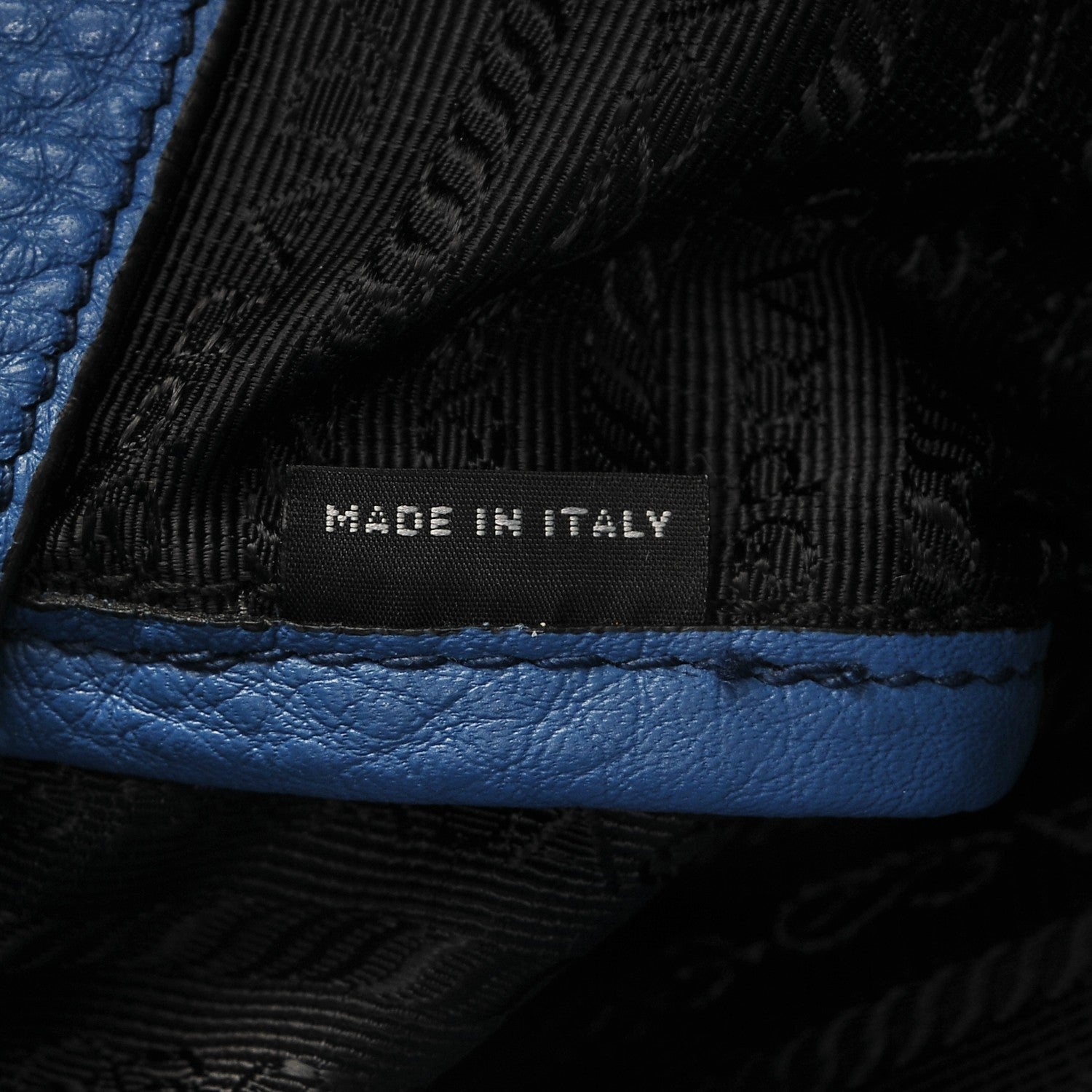 Prada Vitello Daino Tote Cobalto 7 of 8