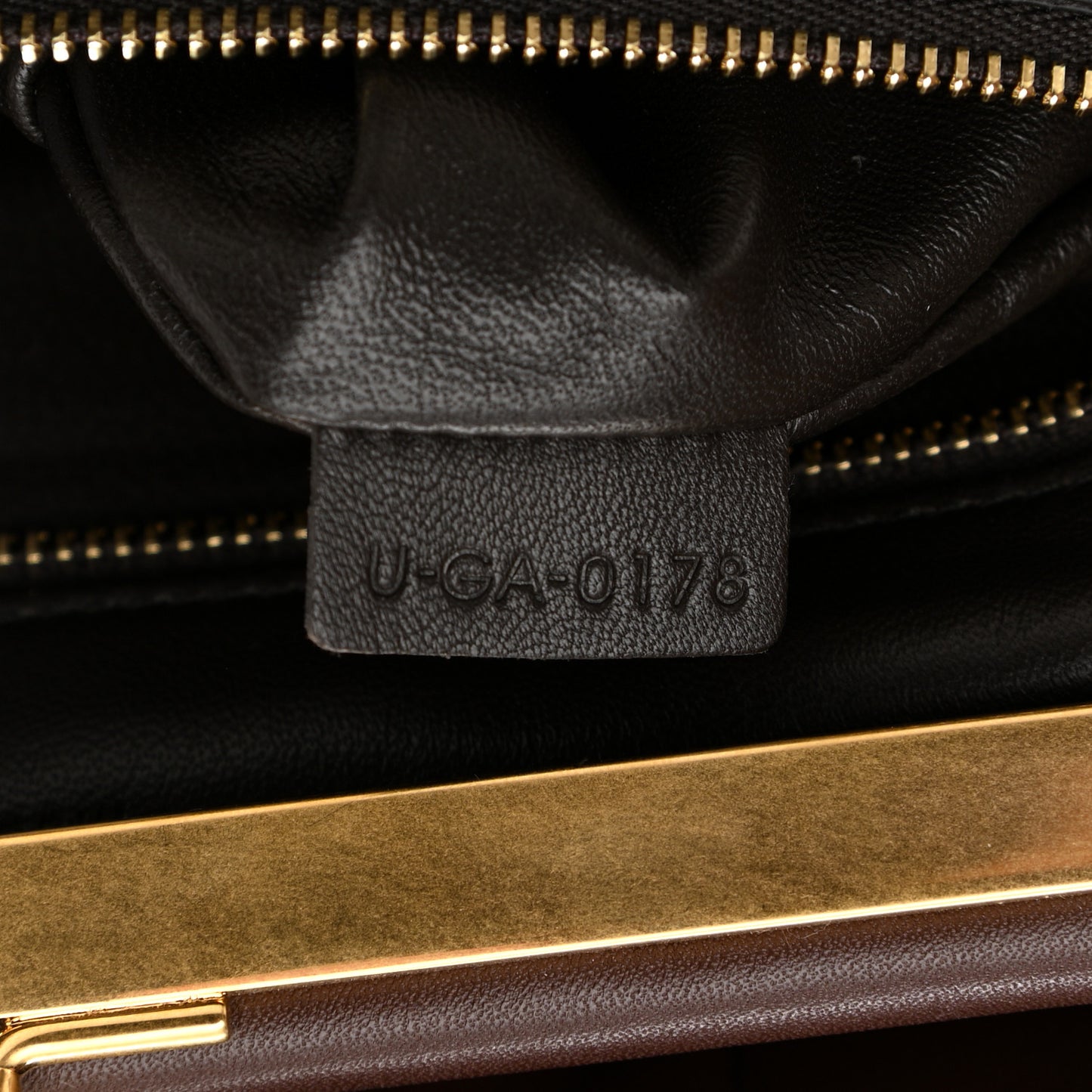 Calfskin Medium Purse Bag Dark Brown