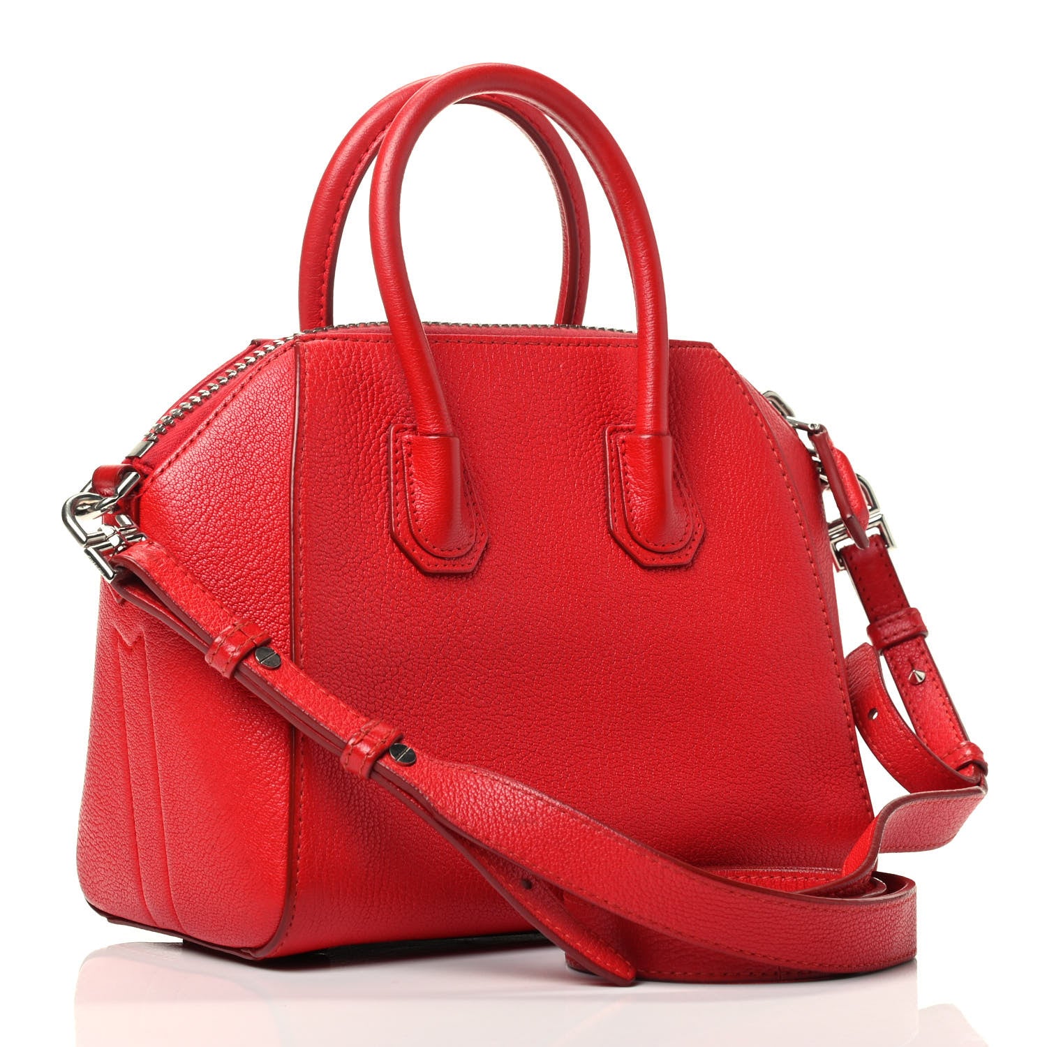 Givenchy Sugar Goatskin Mini Antigona Red 2 of 3