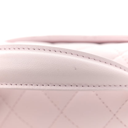Chanel Lambskin Quilted Mini Top Handle Rectangular Flap Light Pink 5 of 14