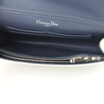 Christian Dior Grained Calfskin Diorama Wallet on Chain Pouch White 5 of 10