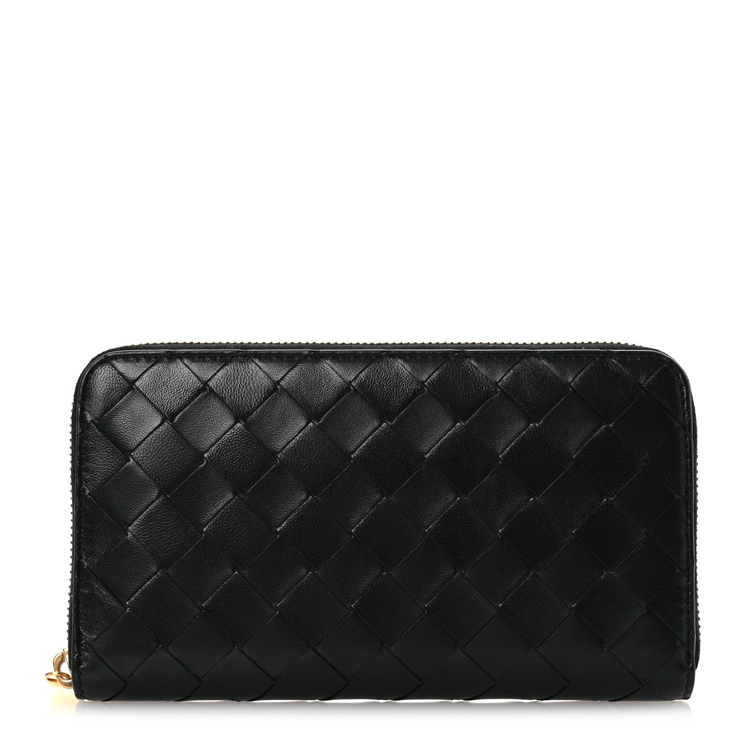 Bottega Veneta Nappa Intrecciato Zip Around Wallet Black 1 of 10