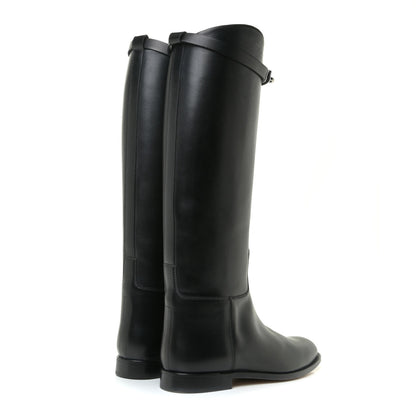 Hermes Box Kelly Jumping Boots 40.5 Black 4 of 15