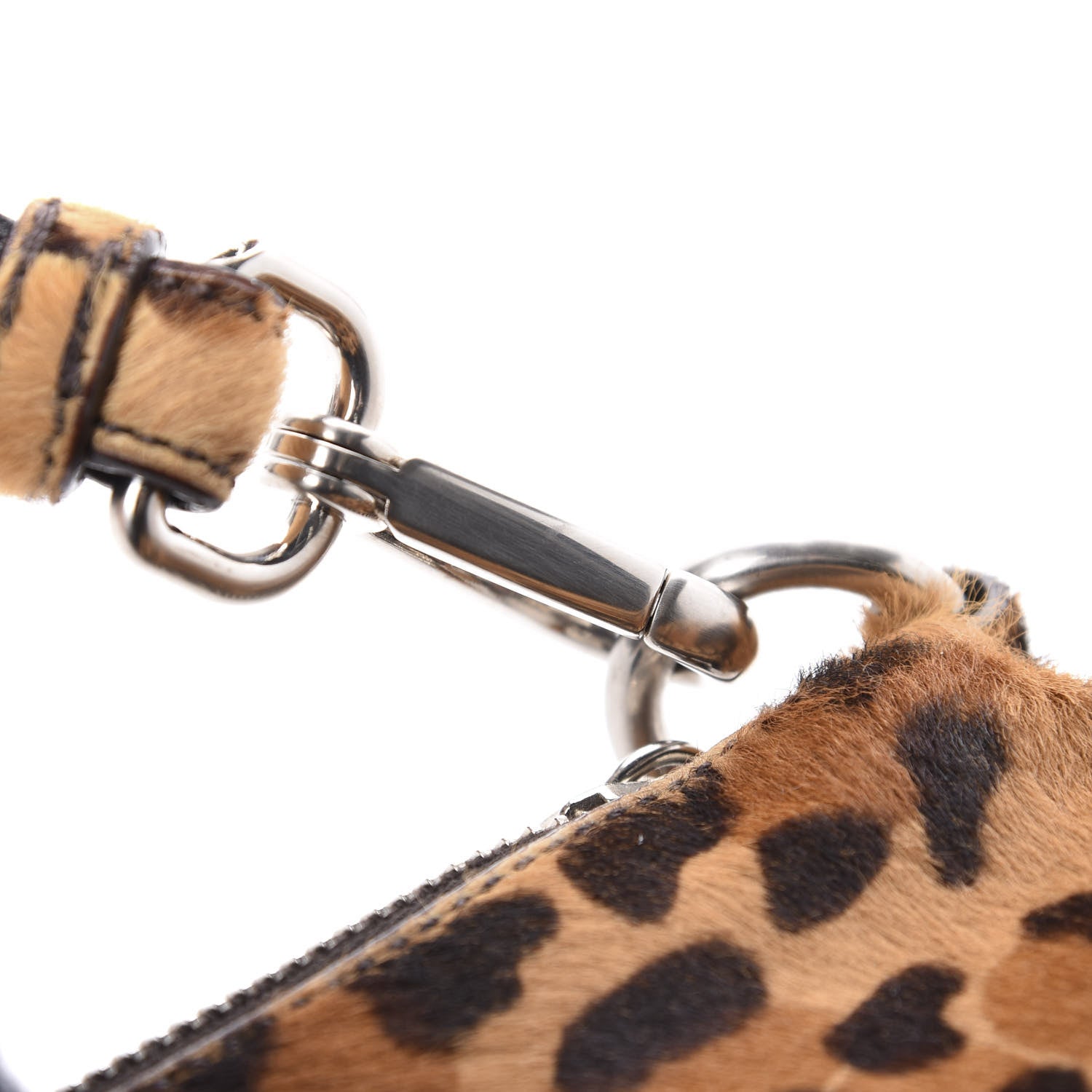 Prada Calf Hair Leopard Print Shoulder Bag Miele Moro 11 of 13