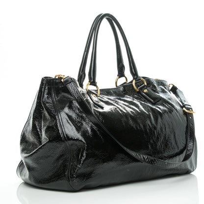 Prada Vernice Naplak Tote Black 3 of 8