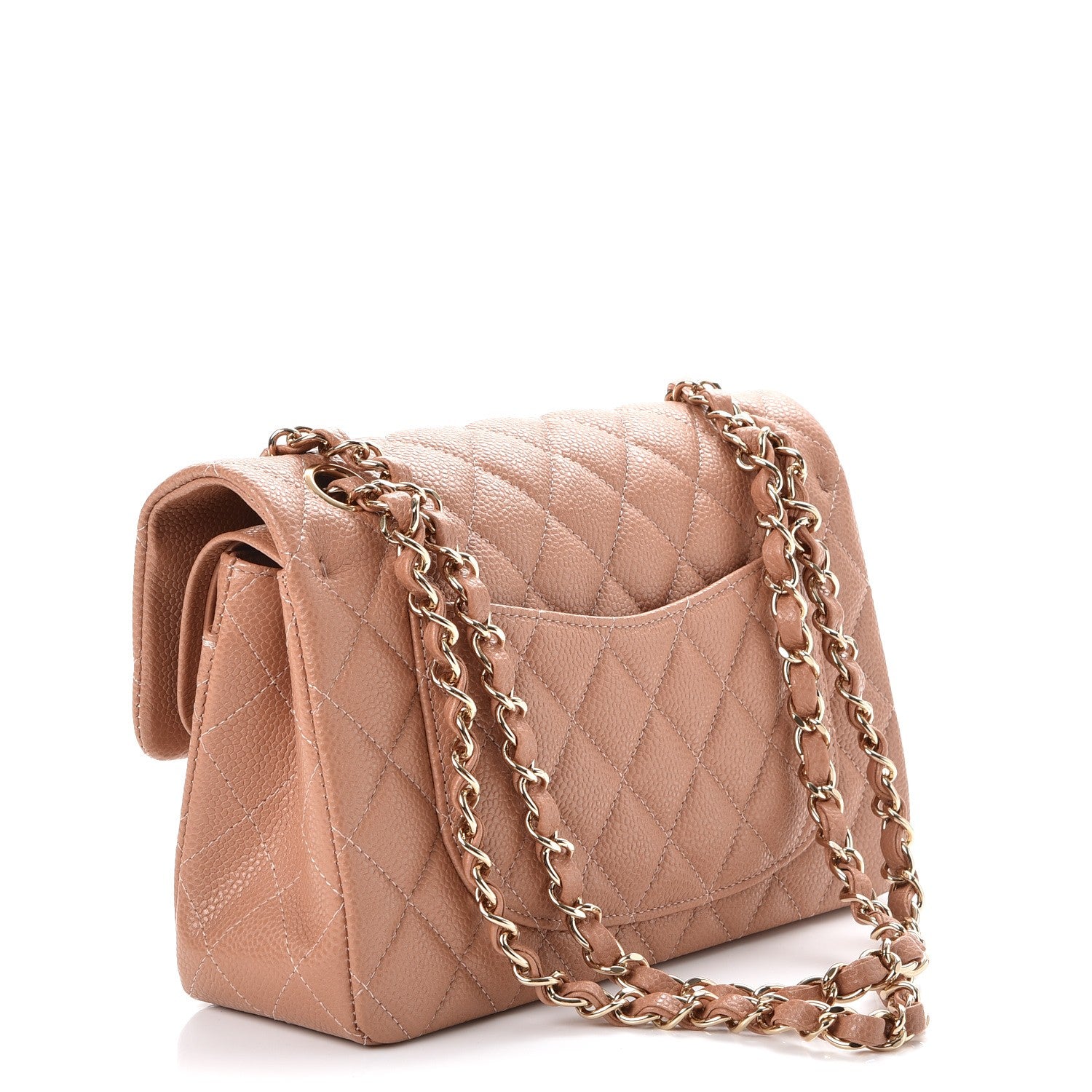 Chanel Caviar Quilted Small Double Flap Dark Beige 3 of 8