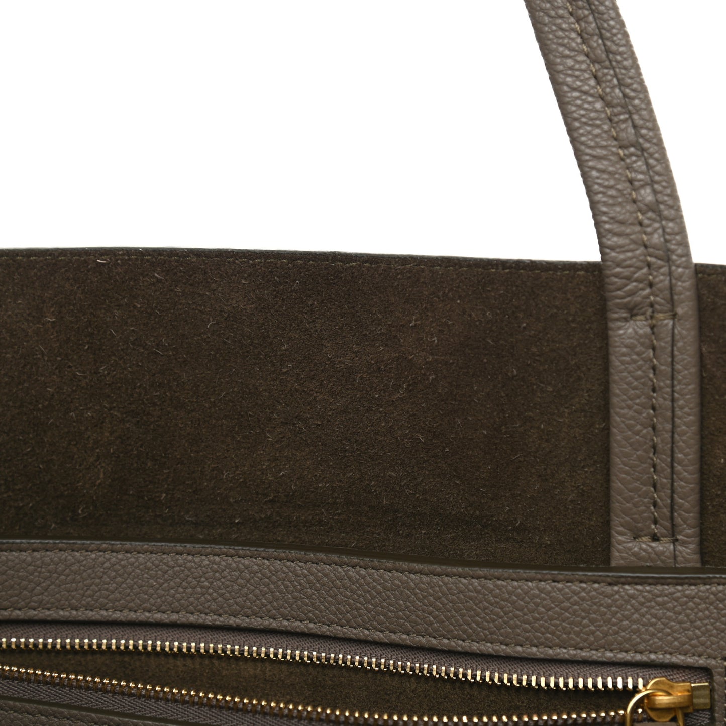 Soft Grained Calfskin Small Belt Cabas Phantom Taupe