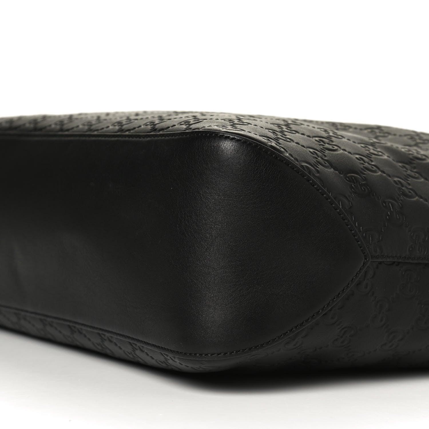 Gucci Guccissima Signature Large Linea A Hobo Black 11 of 14