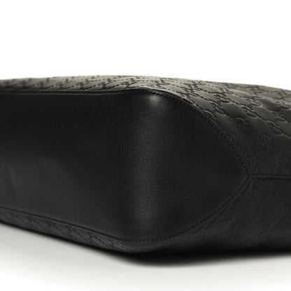 Gucci Guccissima Signature Large Linea A Hobo Black 11 of 14