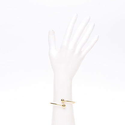 Tiffany 18K Yellow Gold 8mm HardWear Ball Bypass Bracelet 2 of 4