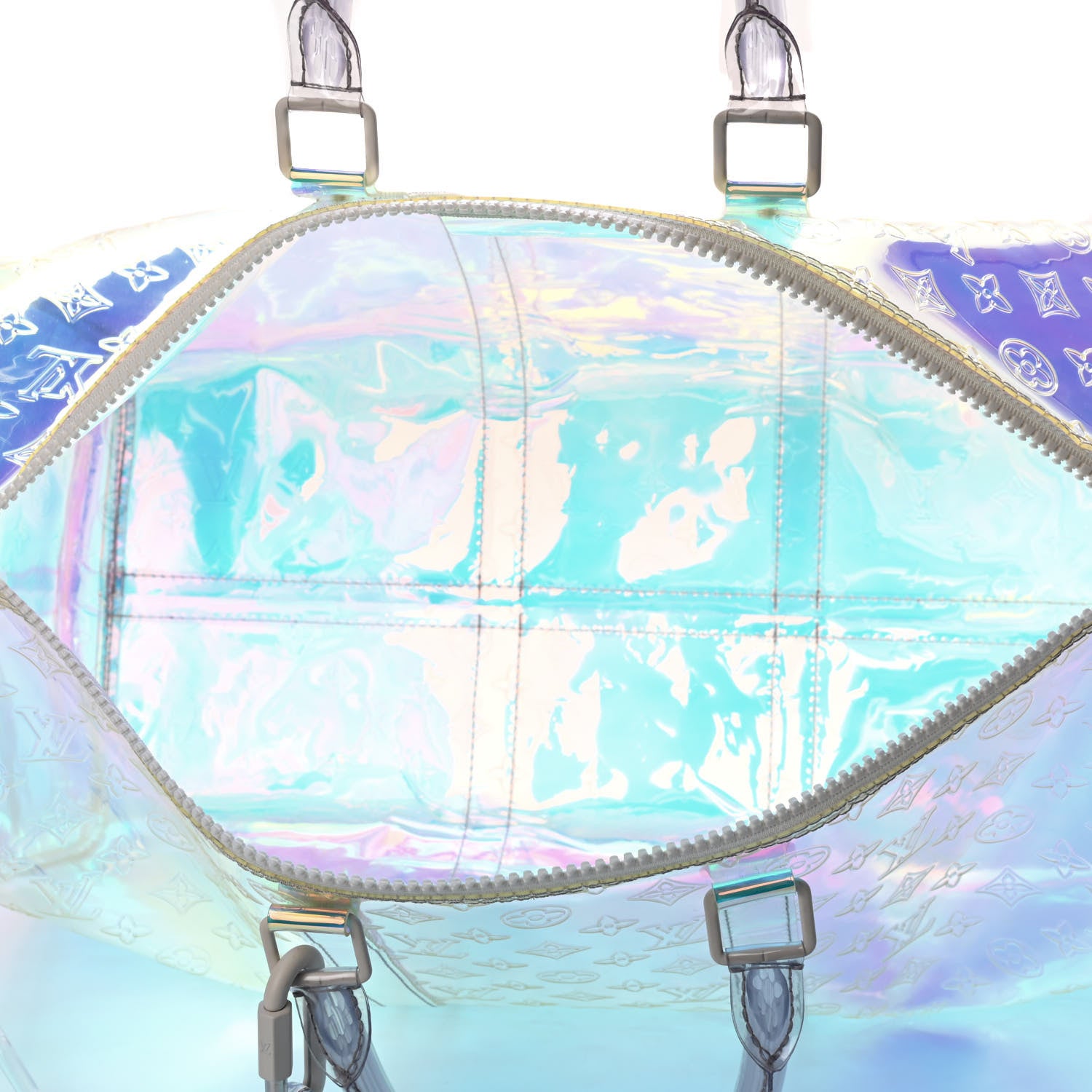 Louis Vuitton PVC Monogram Keepall Bandouliere 50 Iridescent Prism 4 of 4