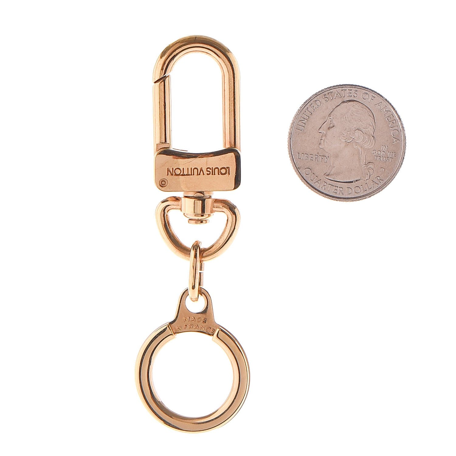 Louis Vuitton Pochette Extender Key Ring Gold 2 of 3