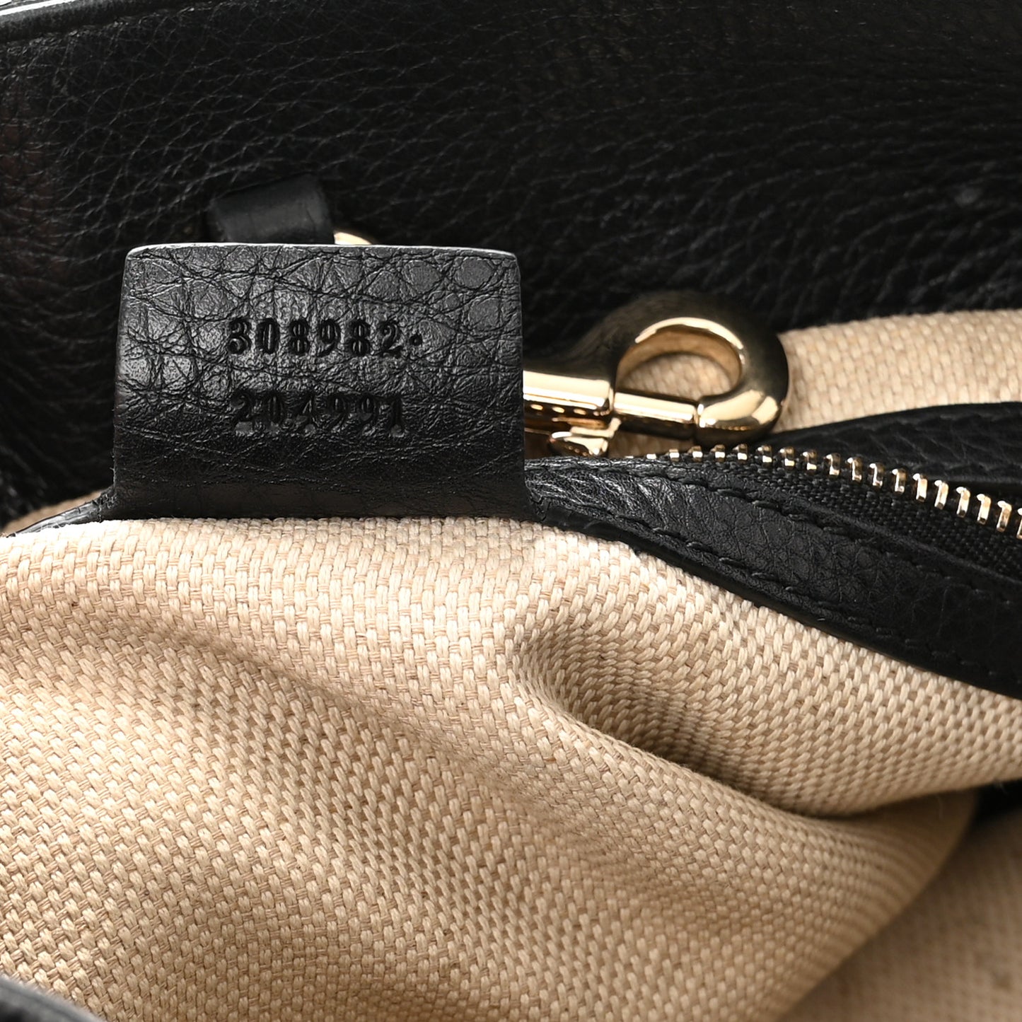 Pebbled Calfskin Medium Soho Chain Shoulder Bag Black