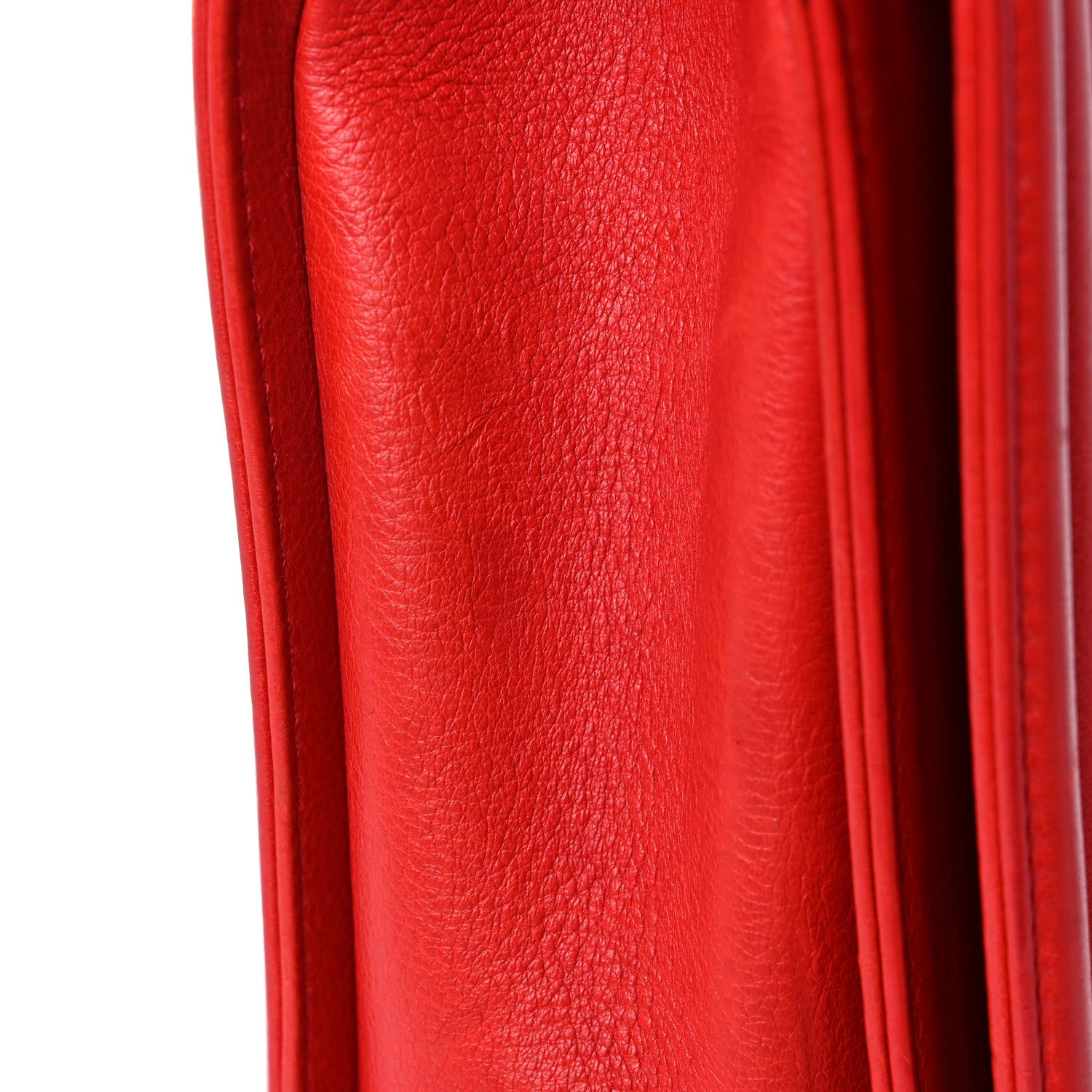 Chanel Calfskin Quilted Double Stitch Large Boy Flap Red 20 of 22
