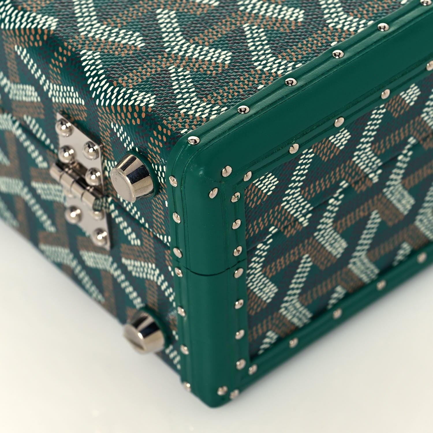 Goyard Goyardine Grand Hotel Trunk Bag Green 11 of 15