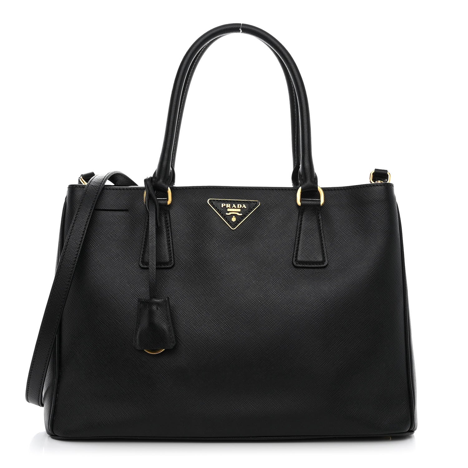 Prada Saffiano Medium Galleria Double Zip Tote Black 1 of 13
