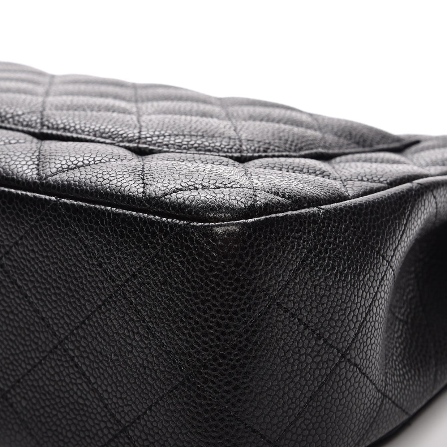 Caviar Quilted Jumbo Single Flap Black