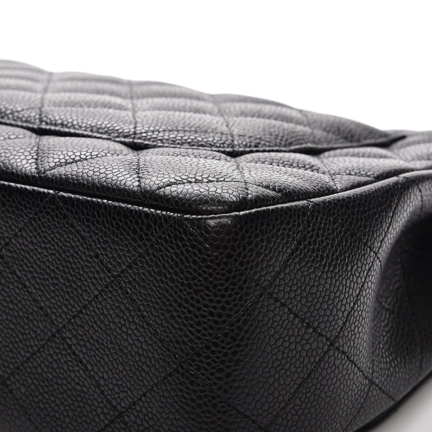 Chanel Caviar Quilted Jumbo Single Flap Black 11 of 12
