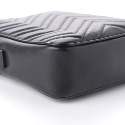 Gucci Calfskin Matelasse GG Marmont Travel Bag Black 6 of 10