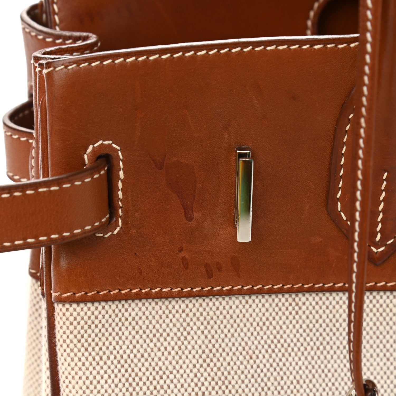 Hermes Toile Barenia Birkin 30 Fauve 11 of 26