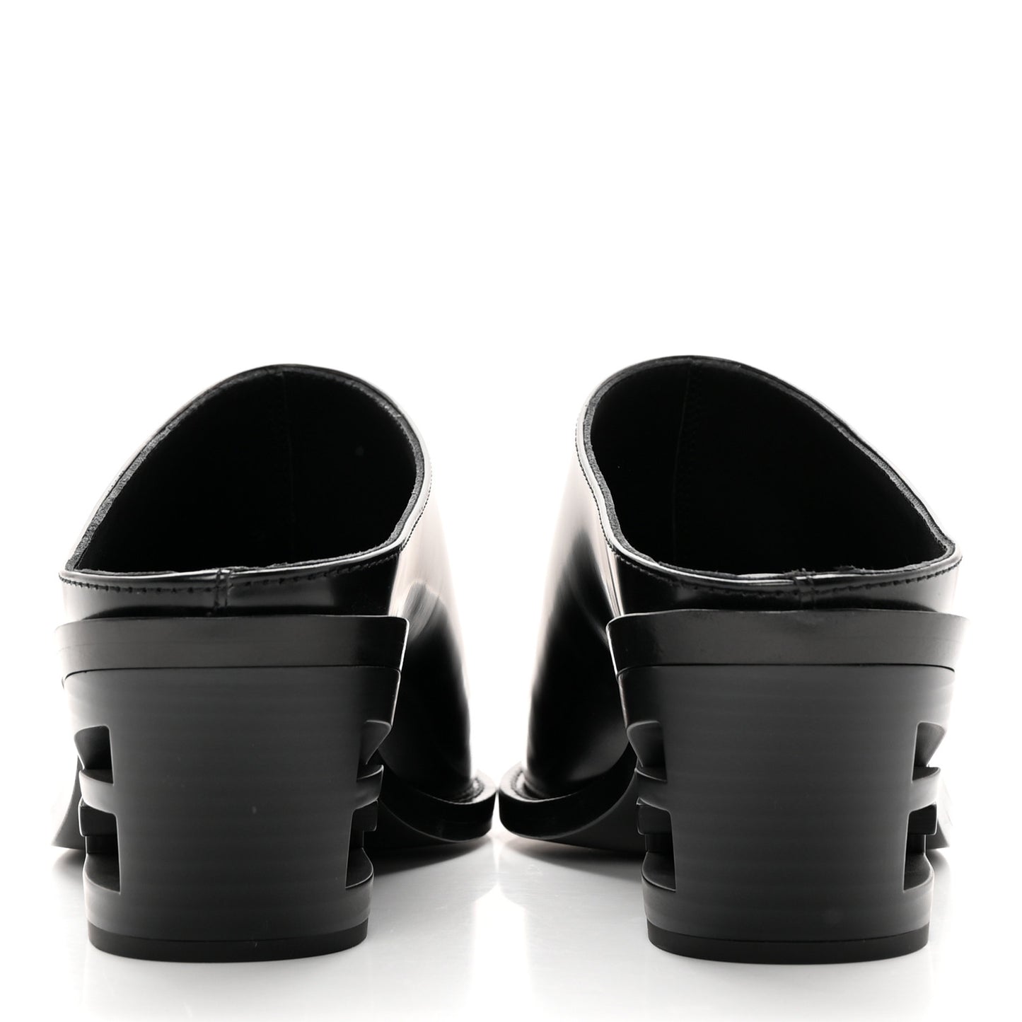 Vitello Abrasivato FF Cut Mules 38 Black
