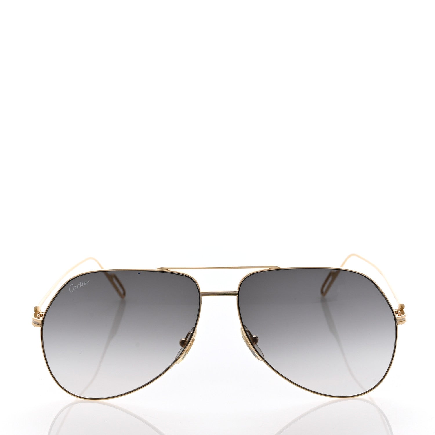 Cartier Aviator Sunglasses 140 Gold 2 of 8