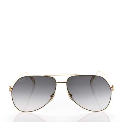 Cartier Aviator Sunglasses 140 Gold 2 of 8
