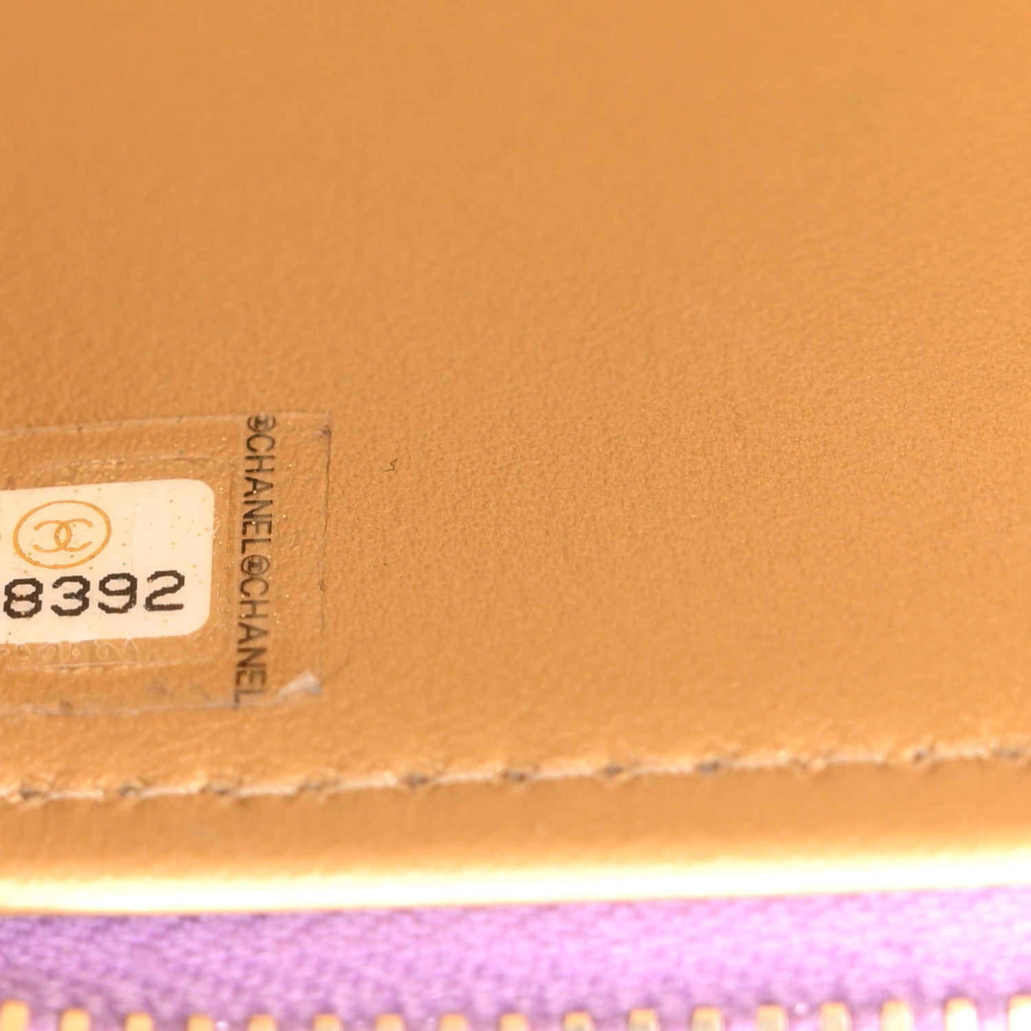 Chanel Lambskin Quilted Pearl Crush Mini Vanity Case With Chain Purple 7 of 11
