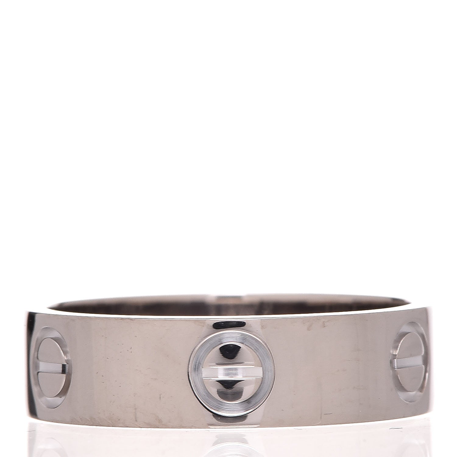 Cartier 18K White Gold 5.5mm LOVE Ring 57 8 3 of 4