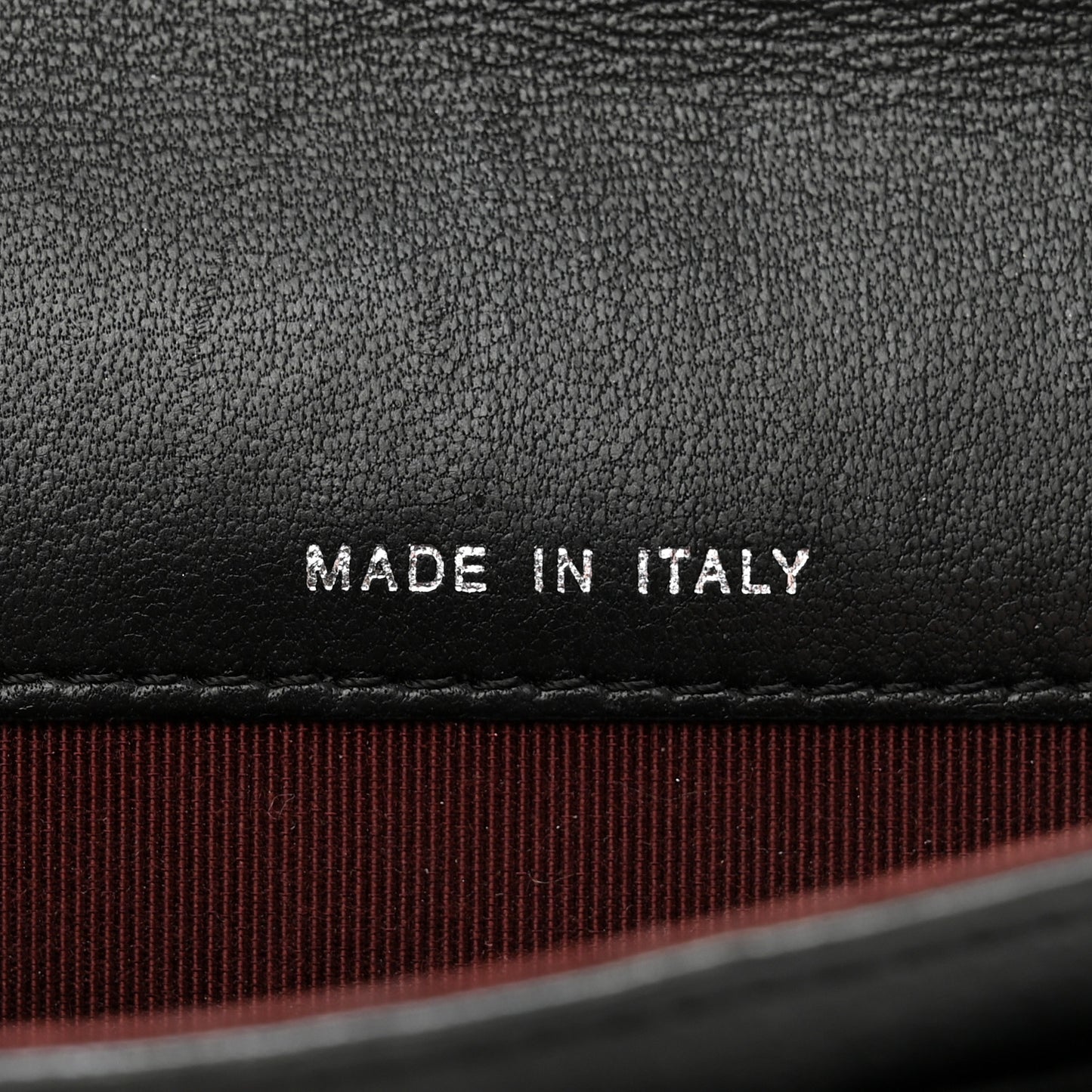 Lambskin Quilted Flap Card Holder Wallet Black