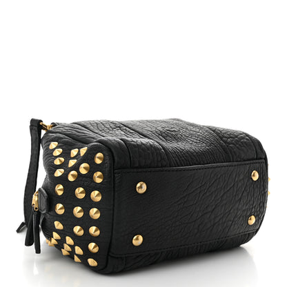 MCM Lambskin Studded Mini Keana Shoulder Bag Black 4 of 12