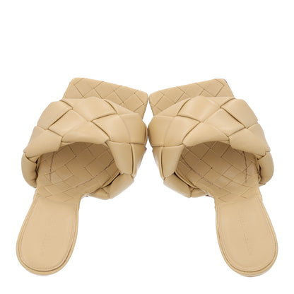 Bottega Veneta Nappa Maxi Intrecciato Lido Mule Sandals 36.5 Cane Sugar 2 of 9