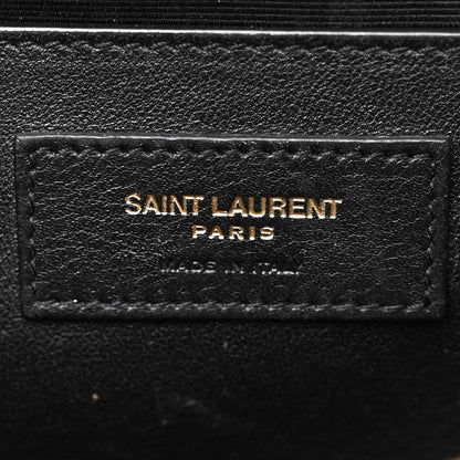 Saint Laurent Grain De Poudre Medium Monogram Kate Satchel Dark Beige 6 of 15