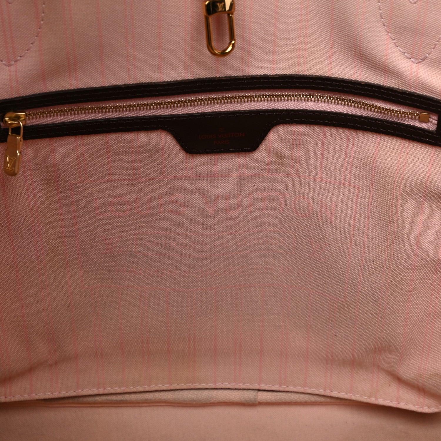 Louis Vuitton Damier Ebene Neo Neverfull MM Rose Ballerine 8 of 11