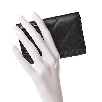 Chanel Calfskin Quilted Cambon Business Card Holder Black 2 of 14