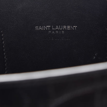 Saint Laurent Croc Calfskin Embossed Nano Sac De Jour Black 8 of 12