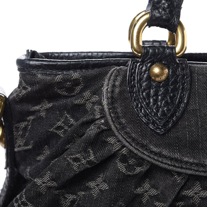 Louis Vuitton Denim Neo Cabby MM Black 10 of 17