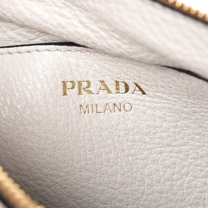 Prada Vitello Phenix Double Zip Crossbody Bag Bianco 7 of 9