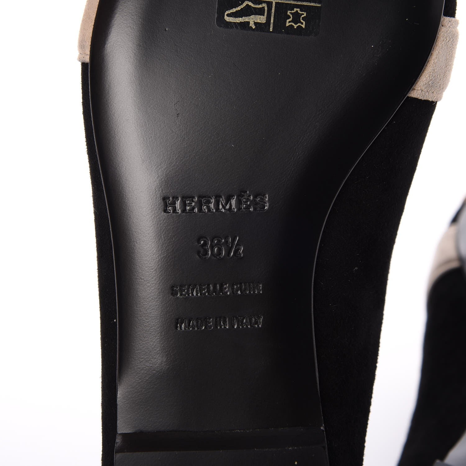 Hermes Veau Doblis Roxane Mules 36.5 Multicolor Black 7 of 8