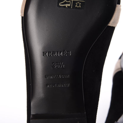 Hermes Veau Doblis Roxane Mules 36.5 Multicolor Black 7 of 8