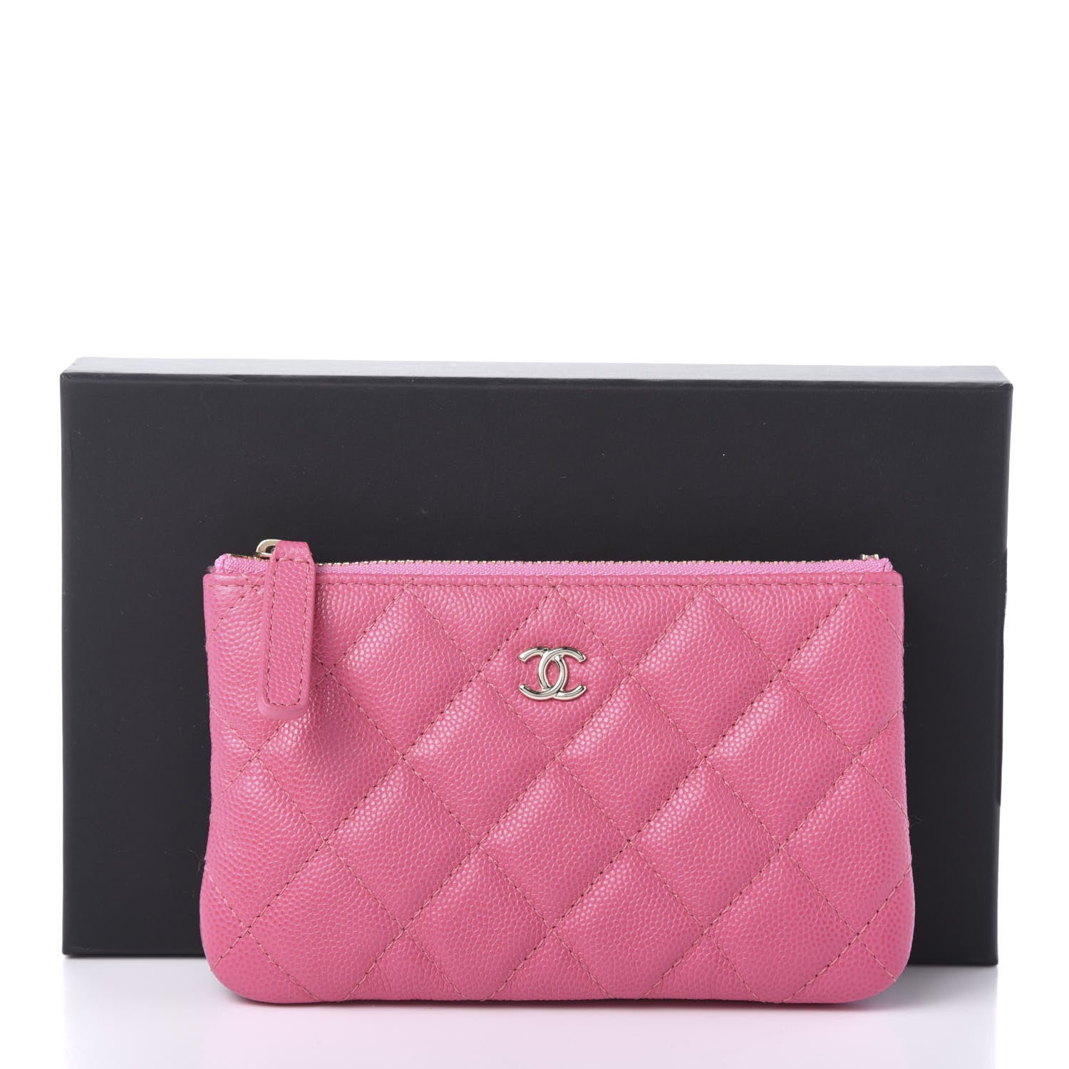 Chanel Caviar Quilted Small Cosmetic Case Pink 11 of 11