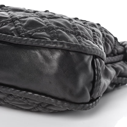 Chanel Lambskin Quilted Hidden Chain Hobo Black 9 of 9